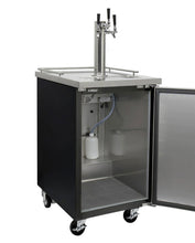 Load image into Gallery viewer, 24&quot; Wide Homebrew Triple Tap Black Commercial Kegerator