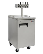 Load image into Gallery viewer, Kegco 24&quot; Wide Homebrew Four Tap All Stainless Steel Commercial Kegerator