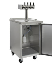 Load image into Gallery viewer, Kegco 24&quot; Wide Homebrew Four Tap All Stainless Steel Commercial Kegerator