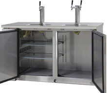 Load image into Gallery viewer, Kegco 61&quot; Wide Triple Tap Stainless Steel Commercial Kegerator