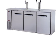 Load image into Gallery viewer, Kegco 72&quot; Wide Triple Tap Stainless Steel Commercial Kegerator